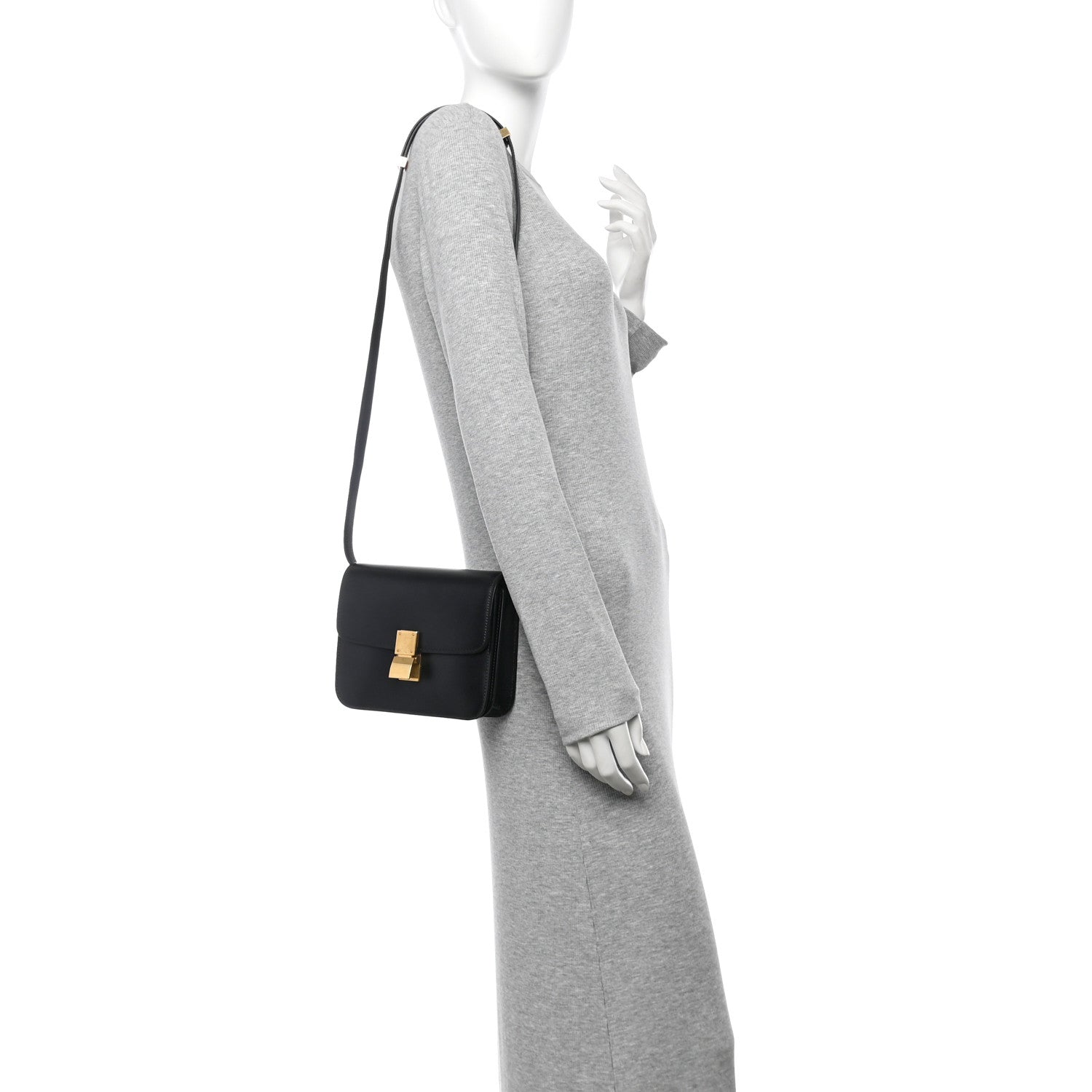 Celine Box Calfskin Teen Classic Box Flap Bag Black 2 of 11
