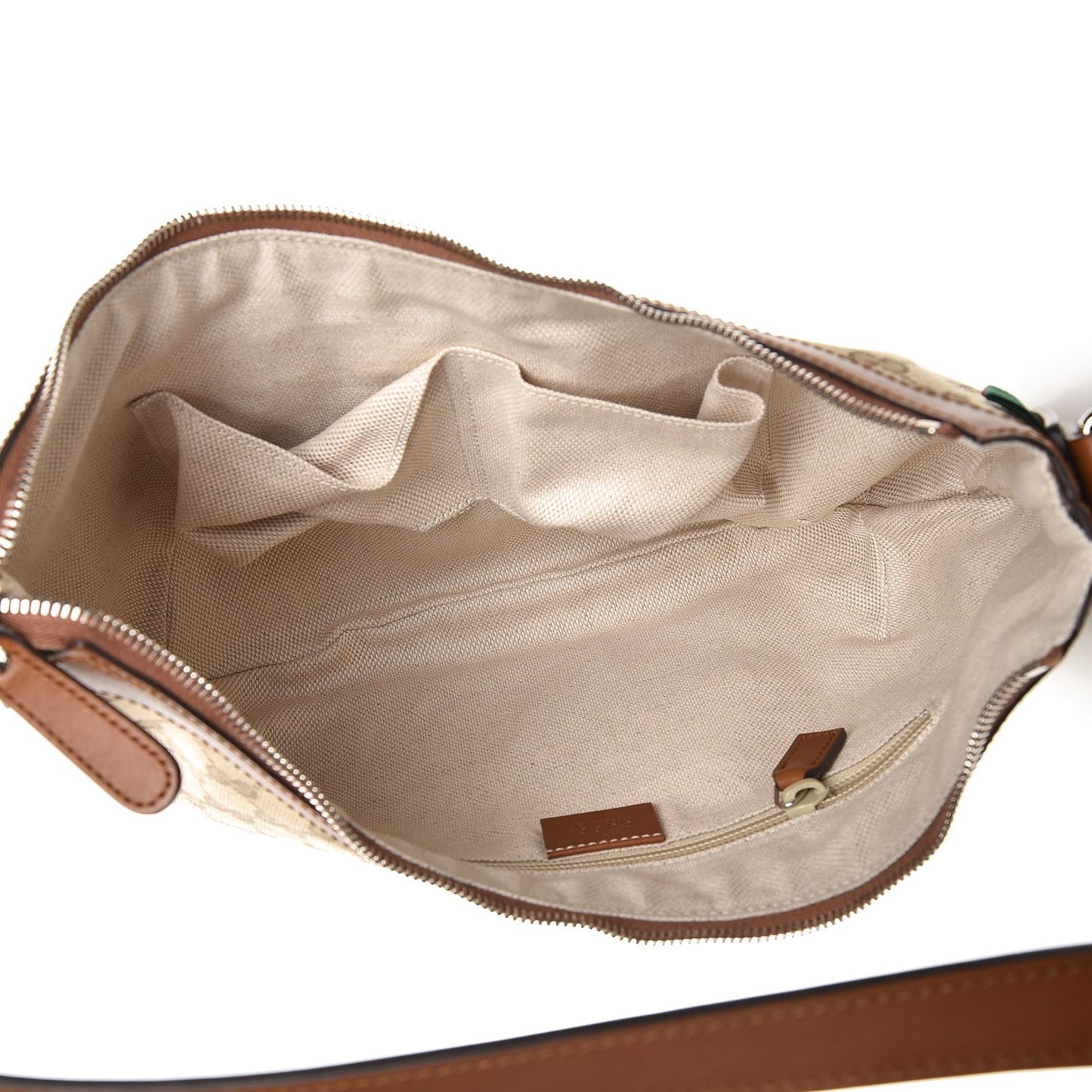 Monogram Medium Half Moon Hobo Brown