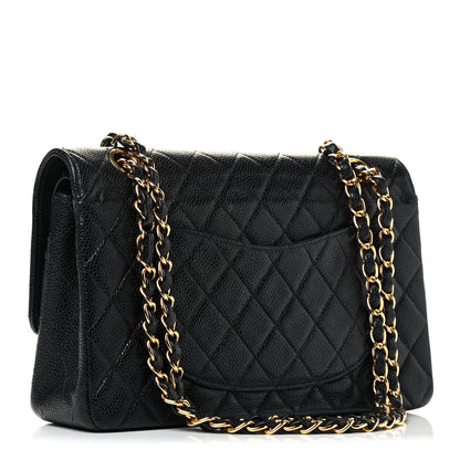 Chanel Caviar Quilted Medium Double Flap Black 2 of 5