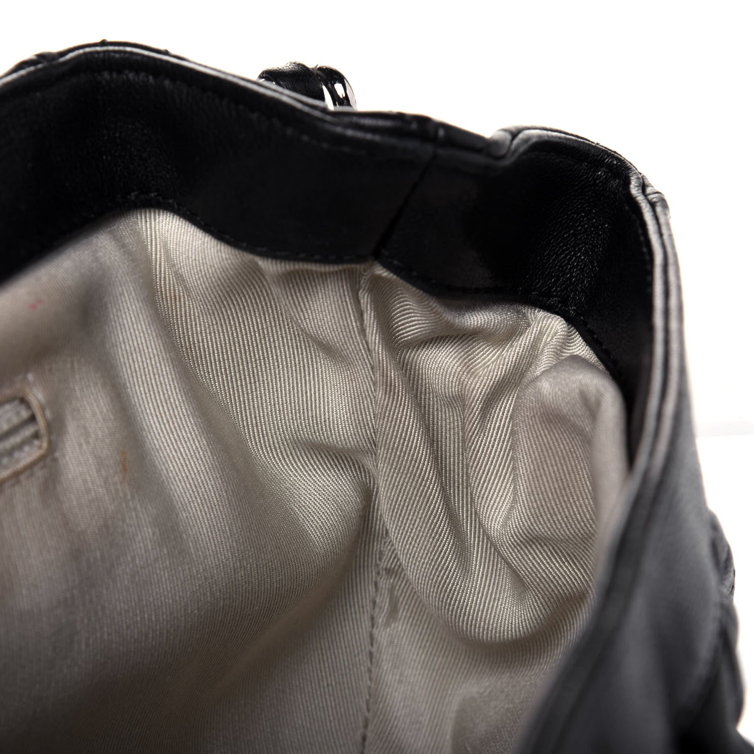 Chanel Washed Lambskin Quilted Mini Chain Around Flap Black 11 of 12