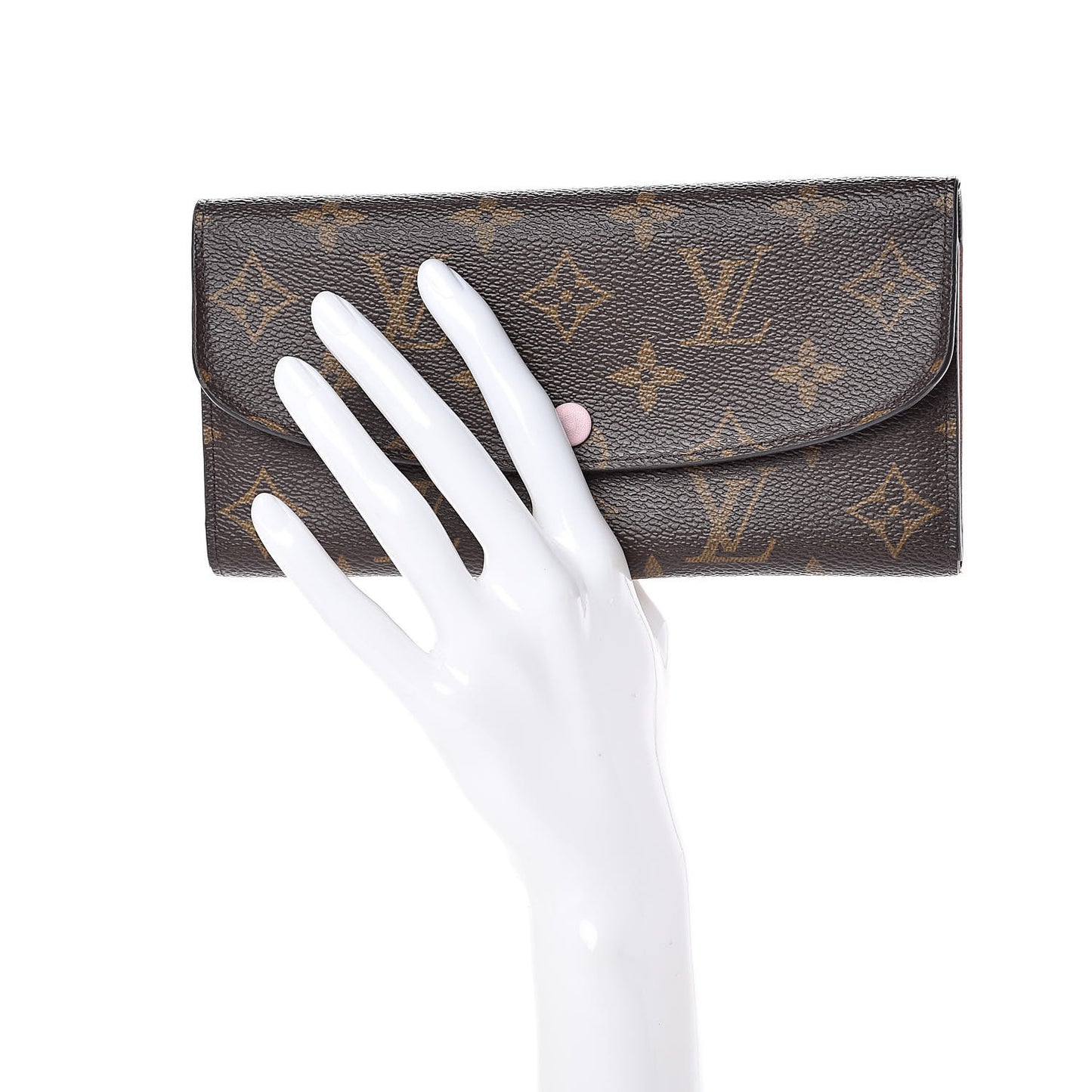 Monogram Emilie Wallet Rose Ballerine