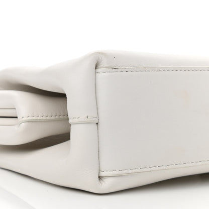 Bottega Veneta Calfskin Small The Point Triangle Bag Chalk 8 of 10