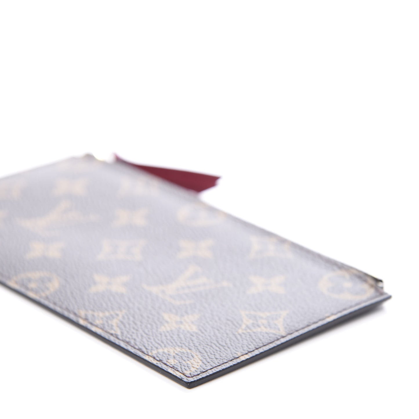 Monogram Felicie Chain Wallet Zippered Insert Fuchsia