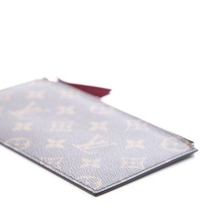 Louis Vuitton Monogram Felicie Chain Wallet Zippered Insert Fuchsia 7 of 7