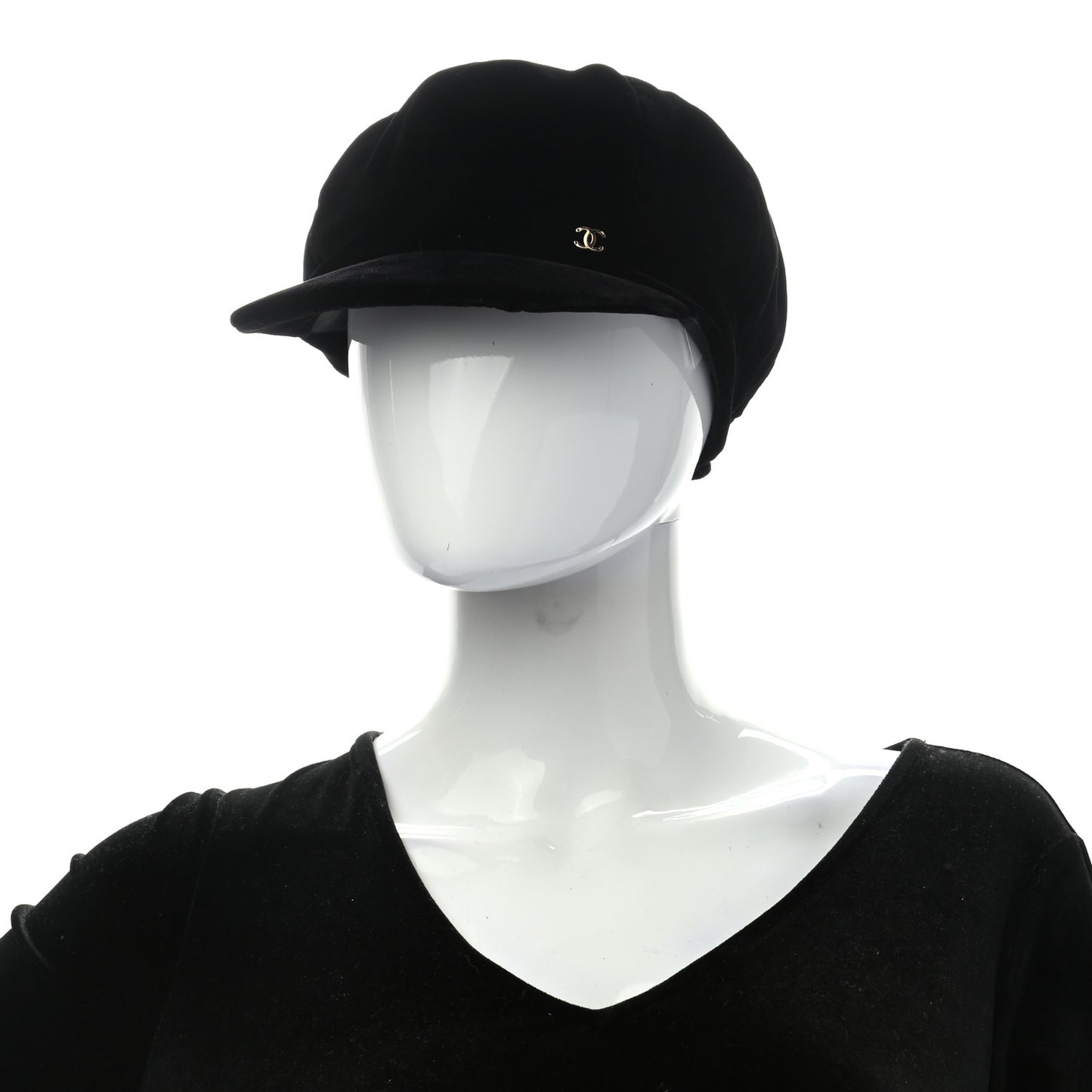 Viscose Silk Cap M Black