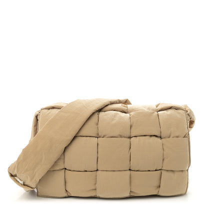 Bottega Veneta Nylon Intrecciato Padded Tech Maxi Cassette Bag Sesame 1 of 10