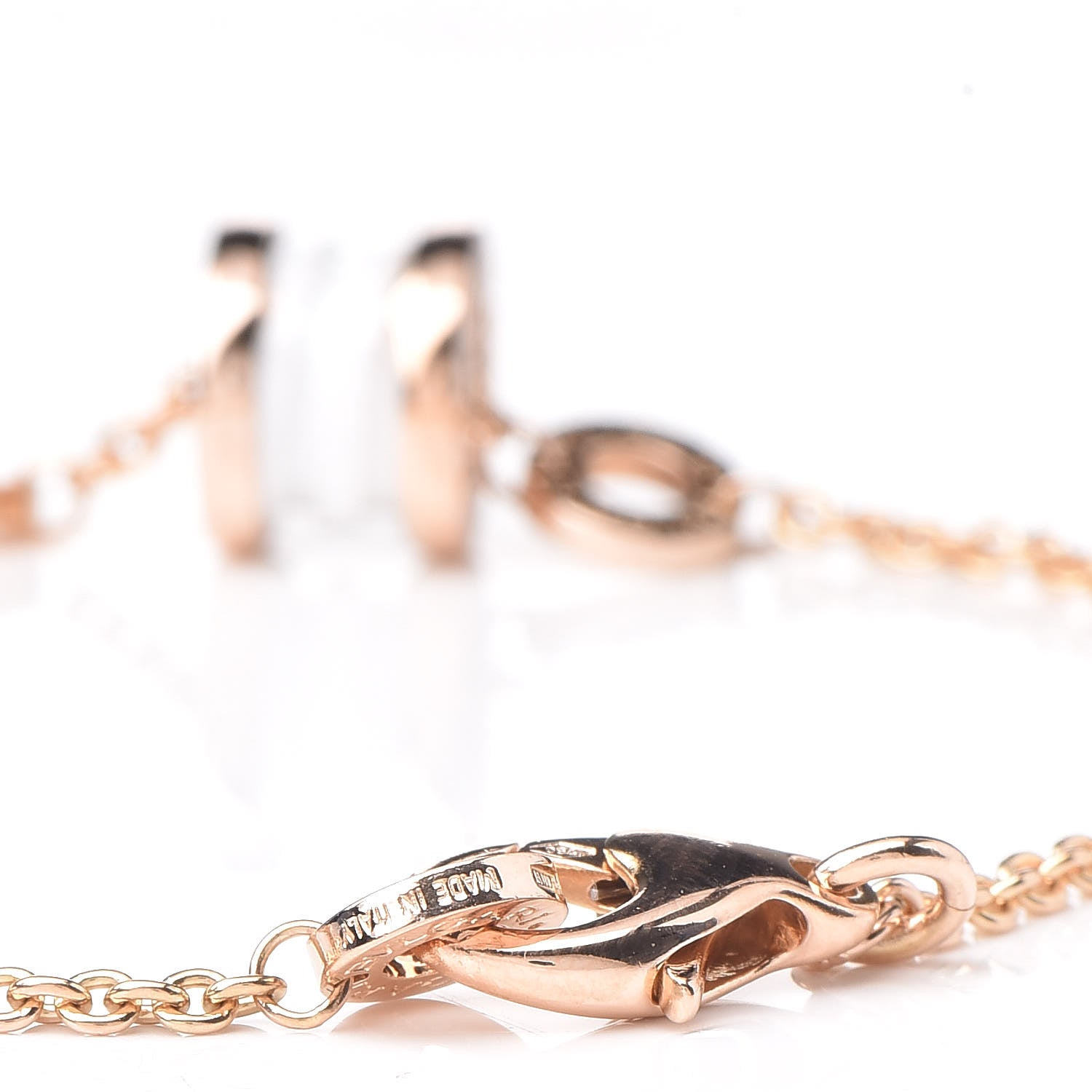 Bulgari 18K Rose Gold White Ceramic B.Zero1 Bracelet 6 of 7
