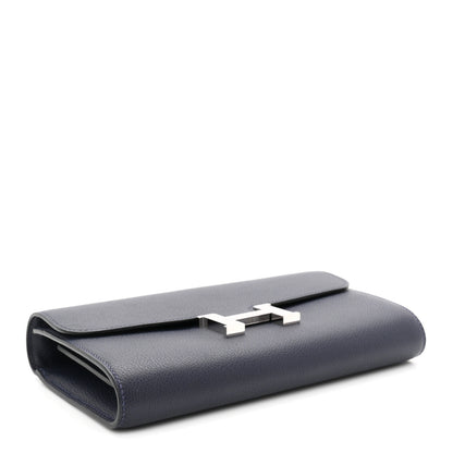 Hermes Evercolor Constance Wallet To Go Bleu Nuit 4 of 10