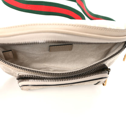 Gucci GG Supreme Monogram Textured Calfskin Web Retro Interlocking G Belt Bag Beige Mystic White Oatmeal 5 of 9