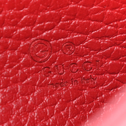 Gucci Dollar Calfskin Interlocking G Chain Wallet Red 6 of 10