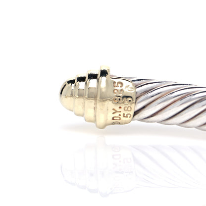 David Yurman Sterling Silver 14K Yellow Gold 5mm Cable Classics Bracelet 8 of 8