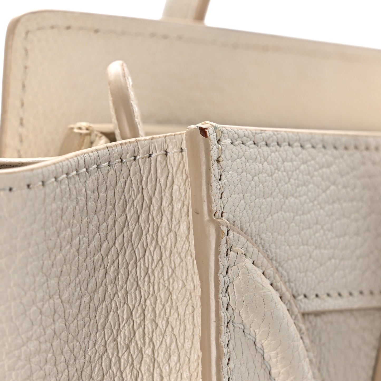 Goatskin Nano Luggage White