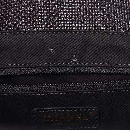 Chanel Woven Straw Raffia Small Deauville Tote Black 8 of 11