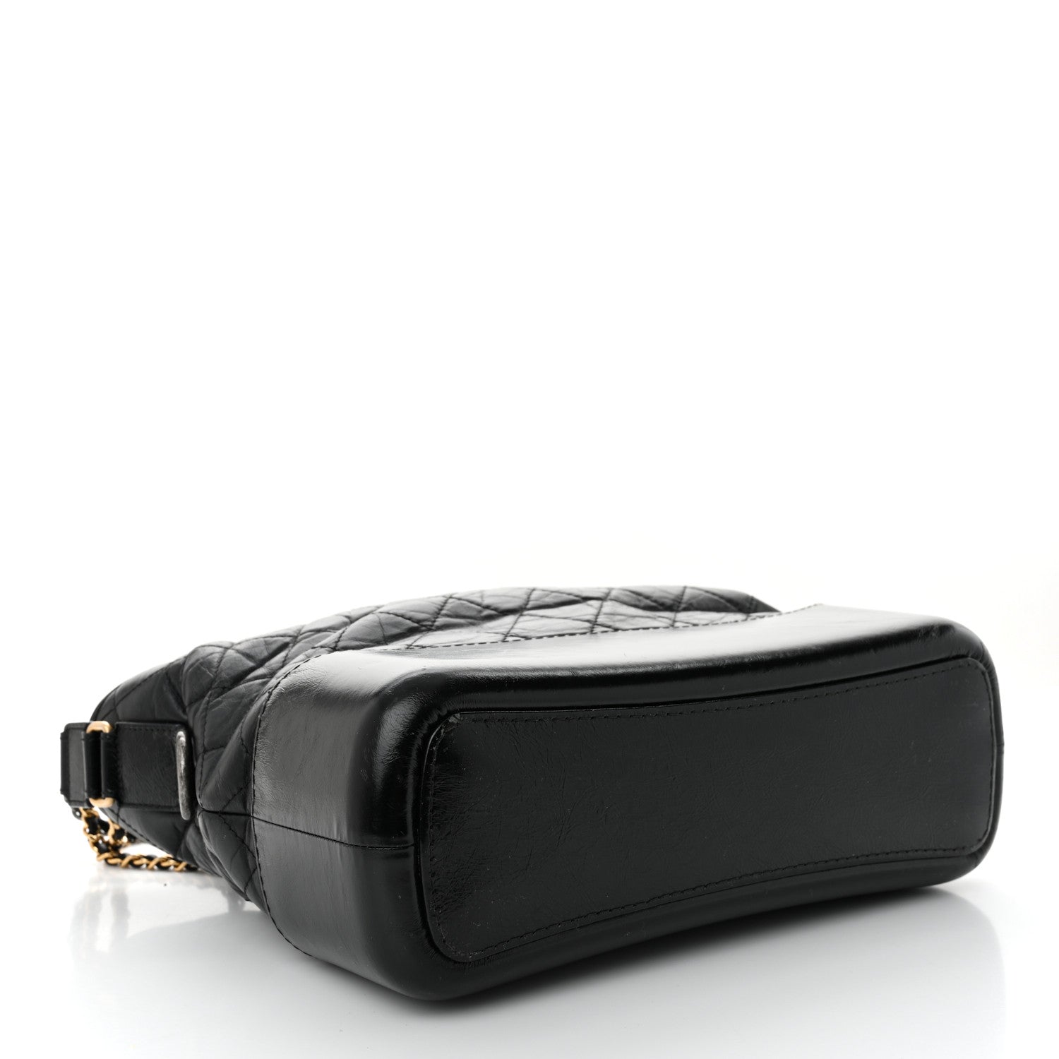 Chanel Aged Calfskin Quilted Medium Gabrielle Hobo Black 4 of 11