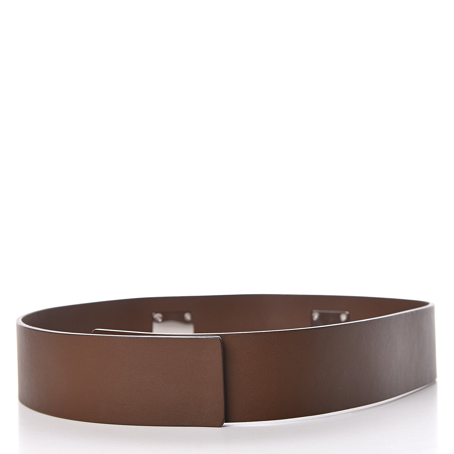 Gucci Calfskin Horsebit Wide Belt 80 32 Brown 3 of 6
