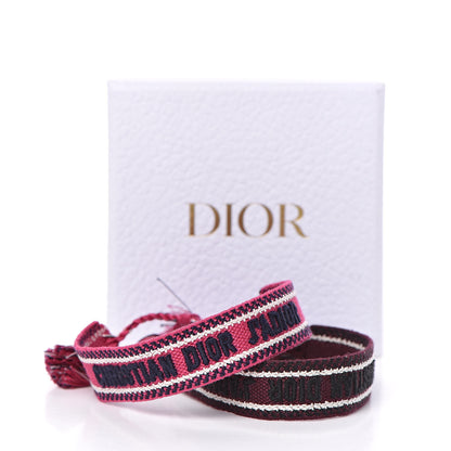 Christian Dior Woven Cotton J'Adior Friendship Bracelet Set 4 of 4