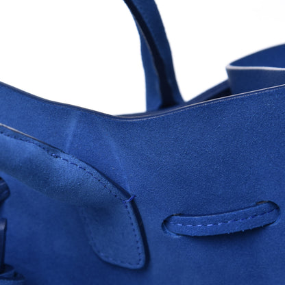 Mansur Gavriel Suede Sun Bag Sea Blue 13 of 15