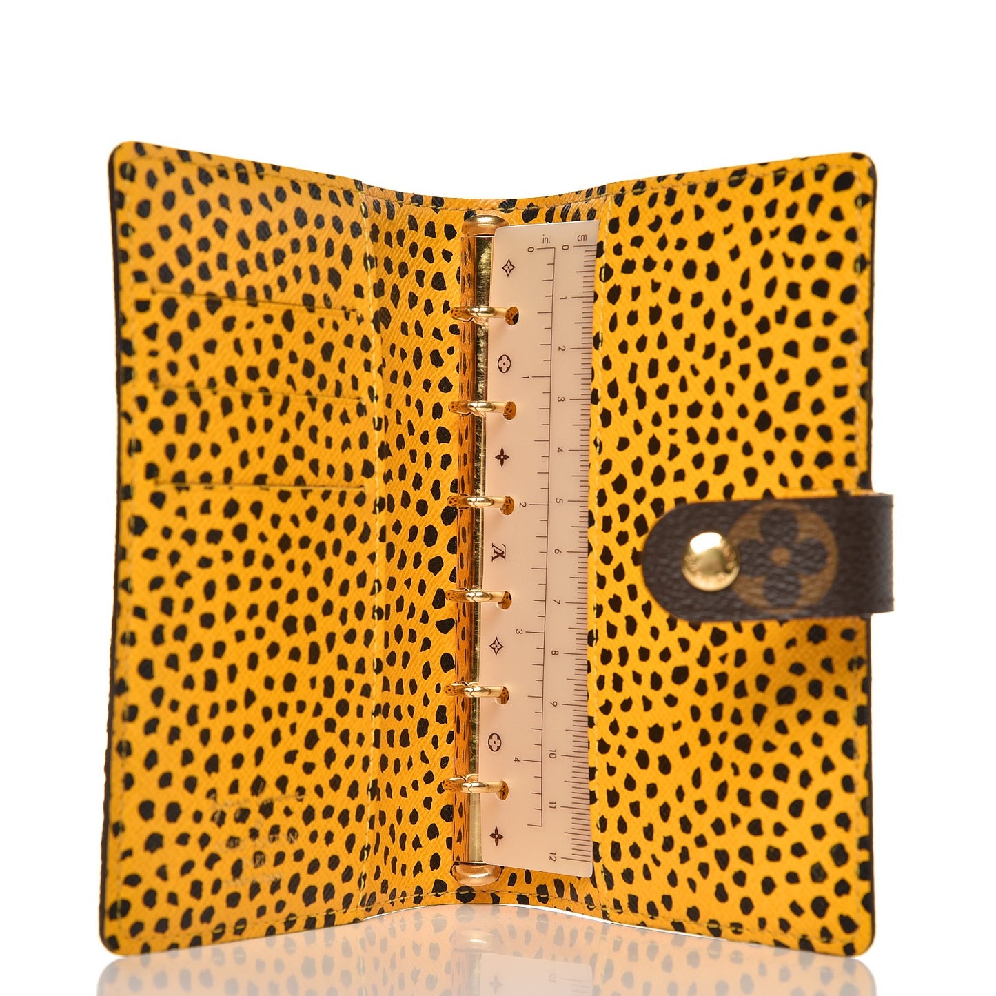 Monogram Kusama Infinity Dots Small Ring Agenda Cover Yellow