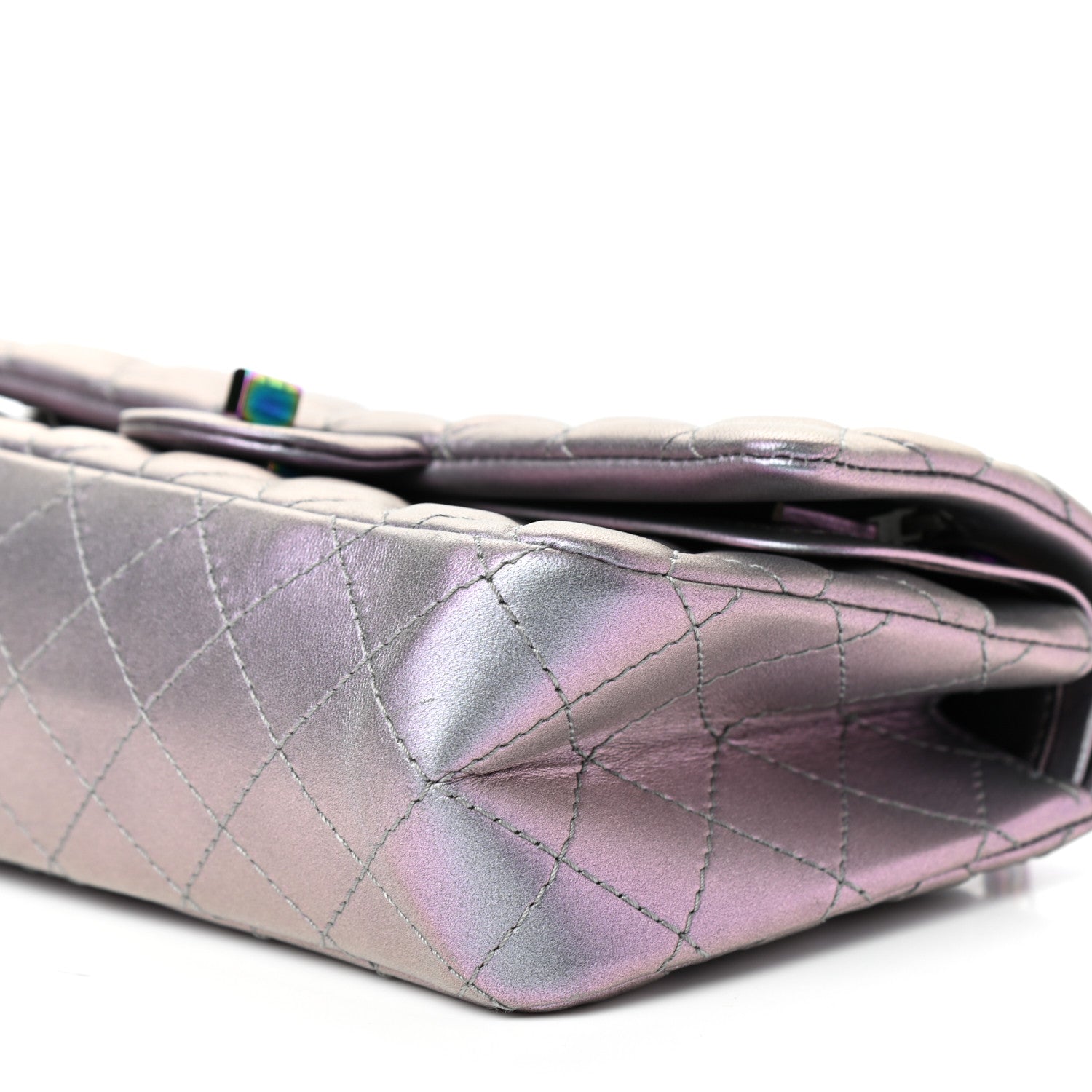 Chanel Iridescent Lambskin Quilted 2.55 Reissue 225 Flap Light Purple 8 of 9
