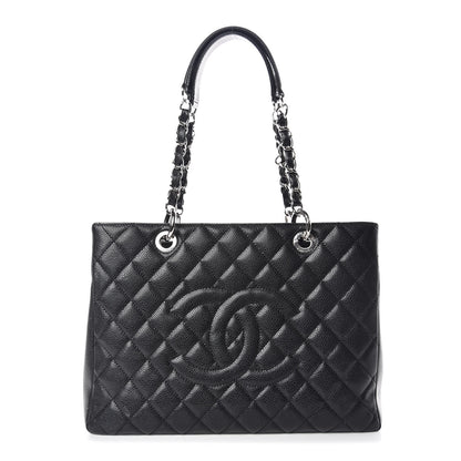 Chanel Caviar Quilted Grand Shopping Tote GST Black 1 of 13