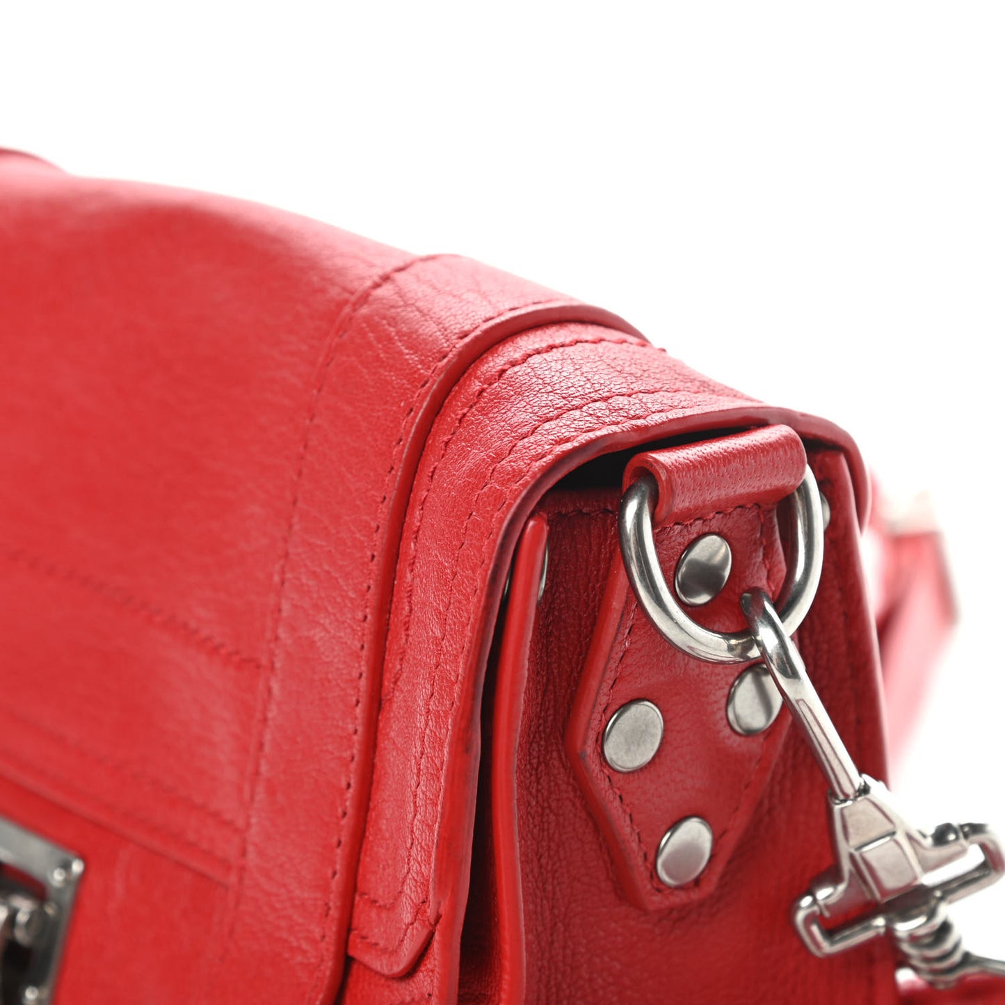 Lambskin PS1 Mini Crossbody Bag Red