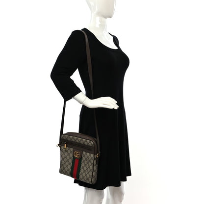 Gucci GG Supreme Monogram Web Small Ophidia Messenger Bag Brown 2 of 10