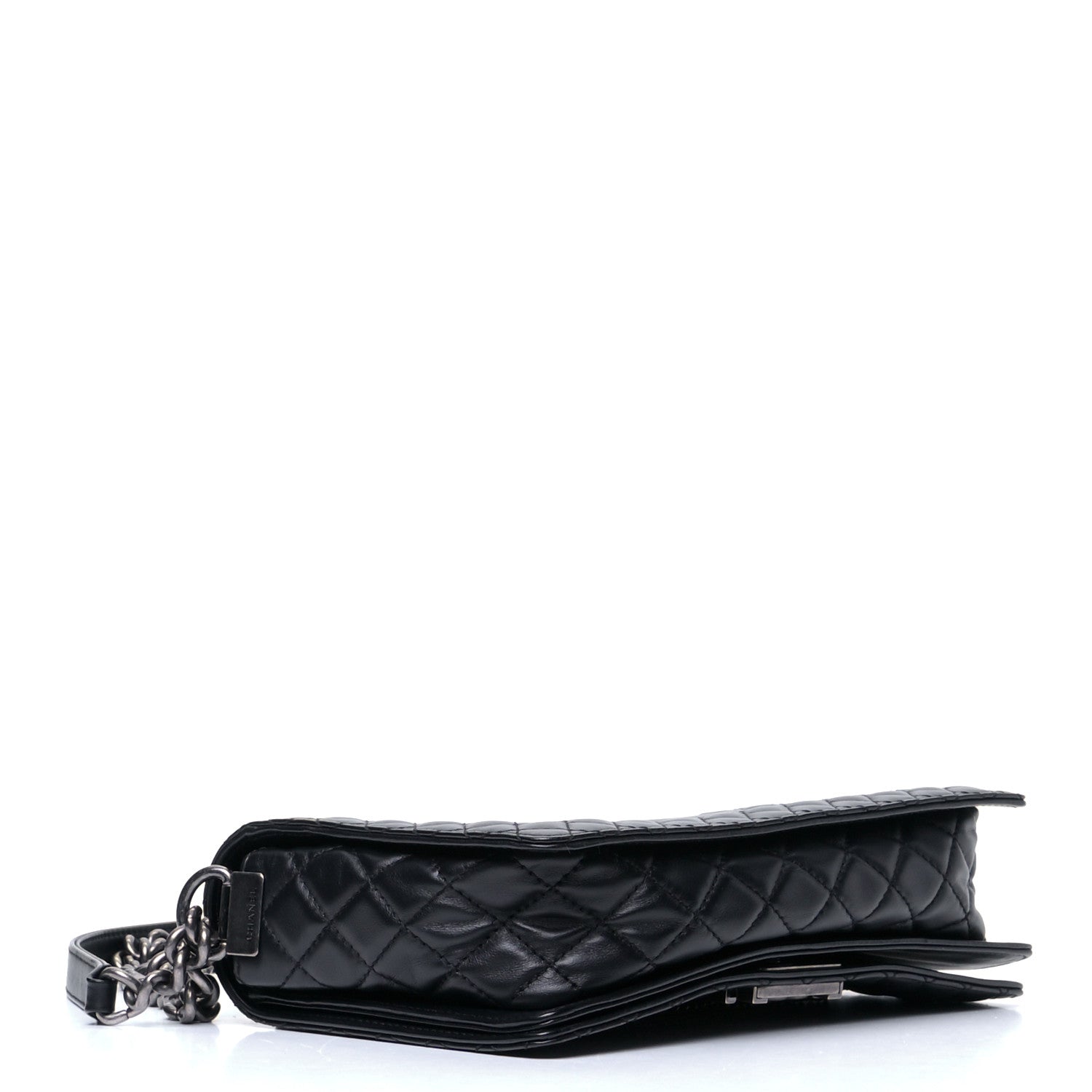 Chanel Calfskin Enchained New Medium Boy Flap Black 3 of 5