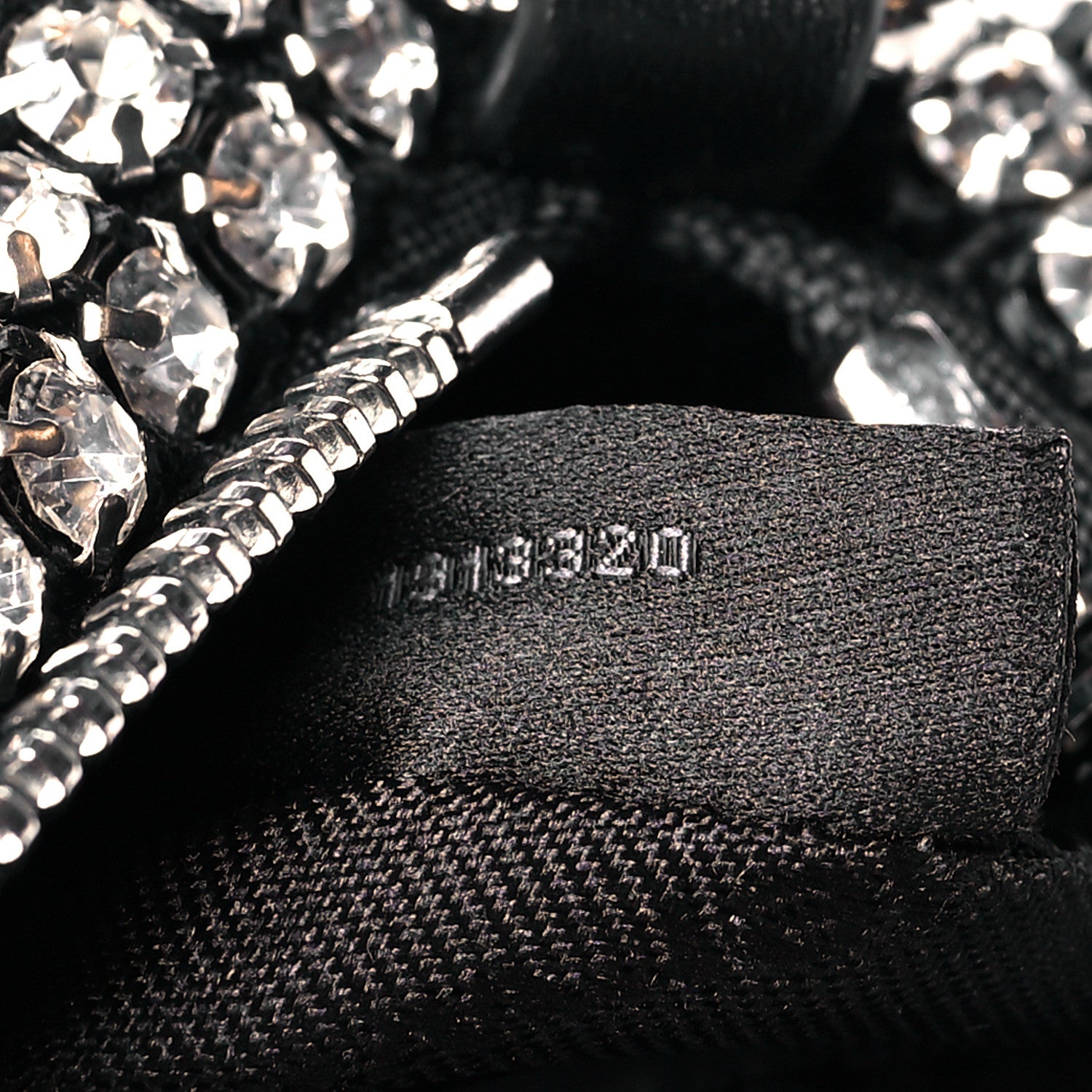 Alexander Wang Mesh Crystal Rhinestone Mini Heiress Pouch Black Silver 8 of 11