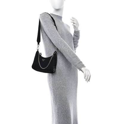 Prada Nylon Re-Edition 2005 Shoulder Bag Black 2 of 10
