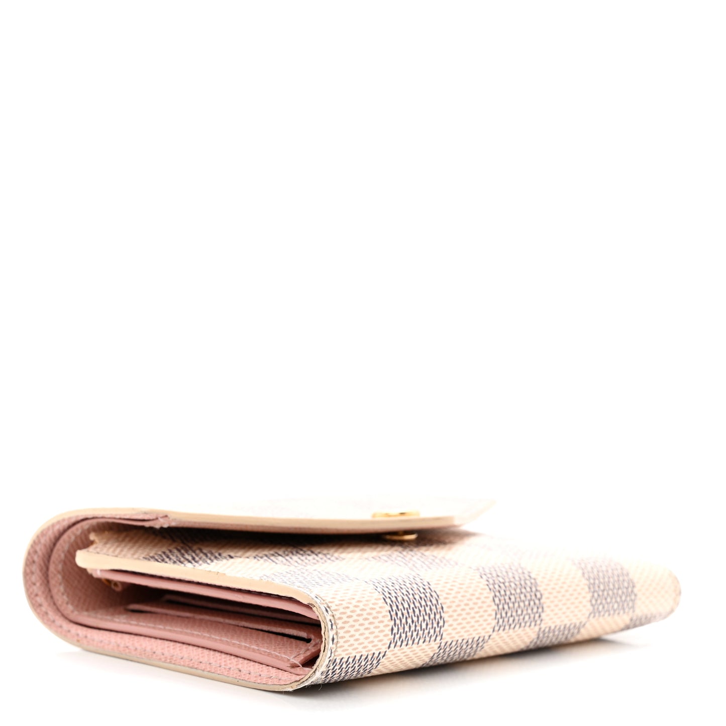Damier Azur Victorine Wallet Rose Ballerine