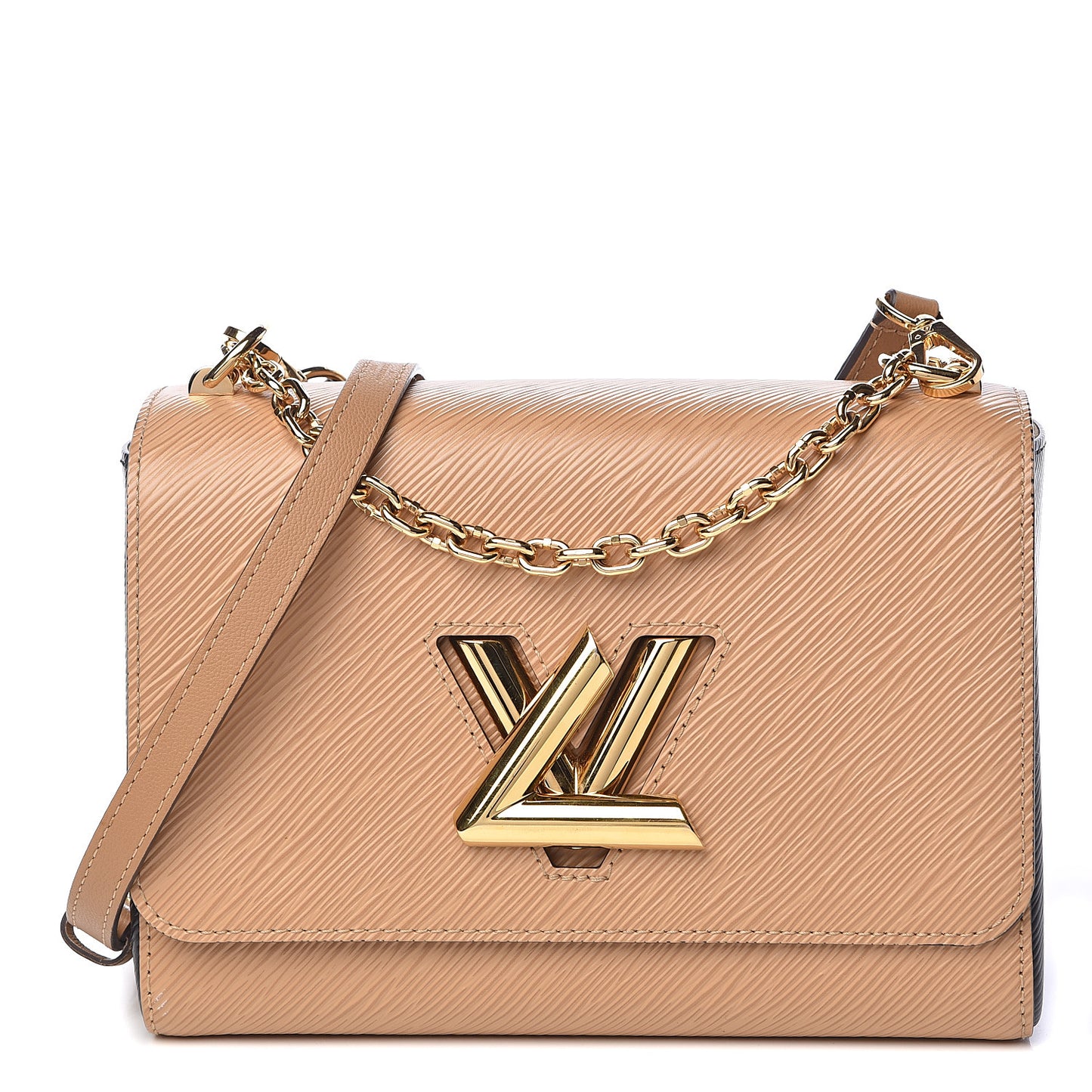 Epi Twist Shoulder Bag MM Camel