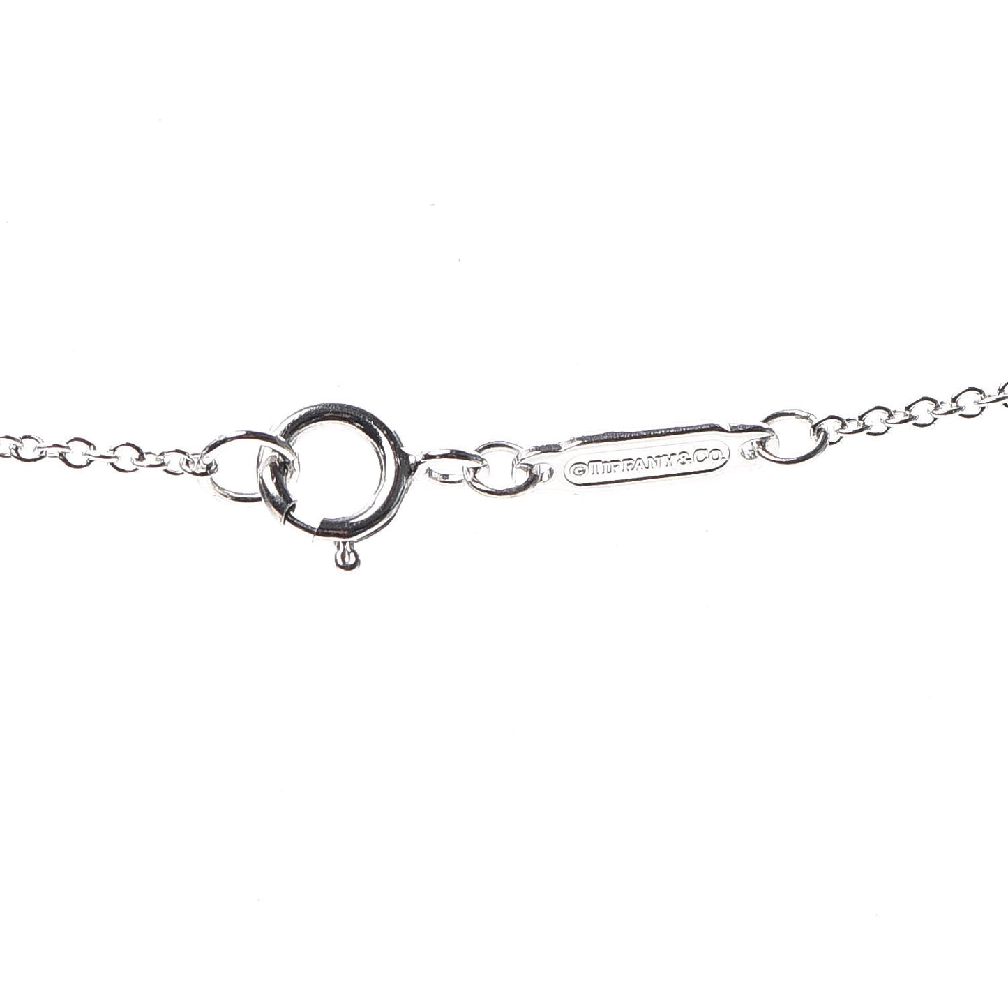 18K White Gold Diamond Small Ampersand Pendant Necklace