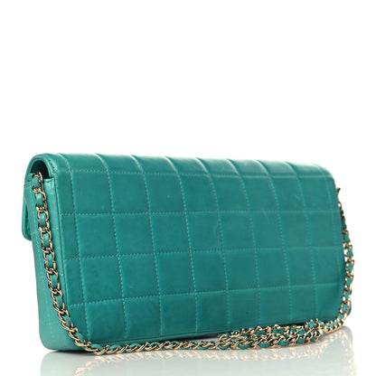 Chanel Lambskin East West Chocolate Bar Flap Turquoise 3 of 11