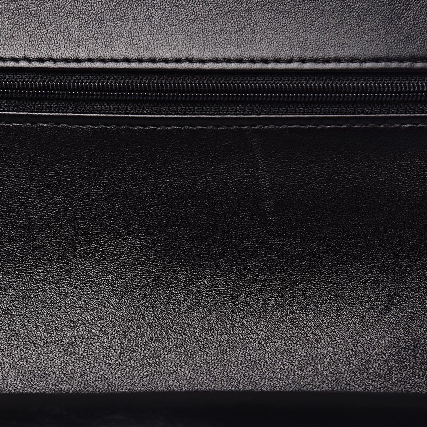Lambskin Quilted Jumbo Double Flap Black