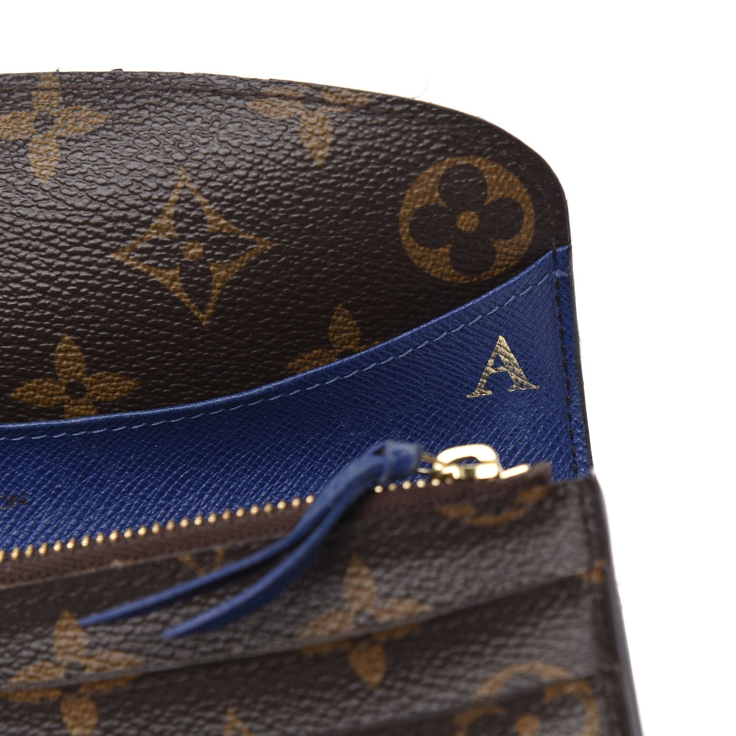 Monogram Emilie Wallet Blue