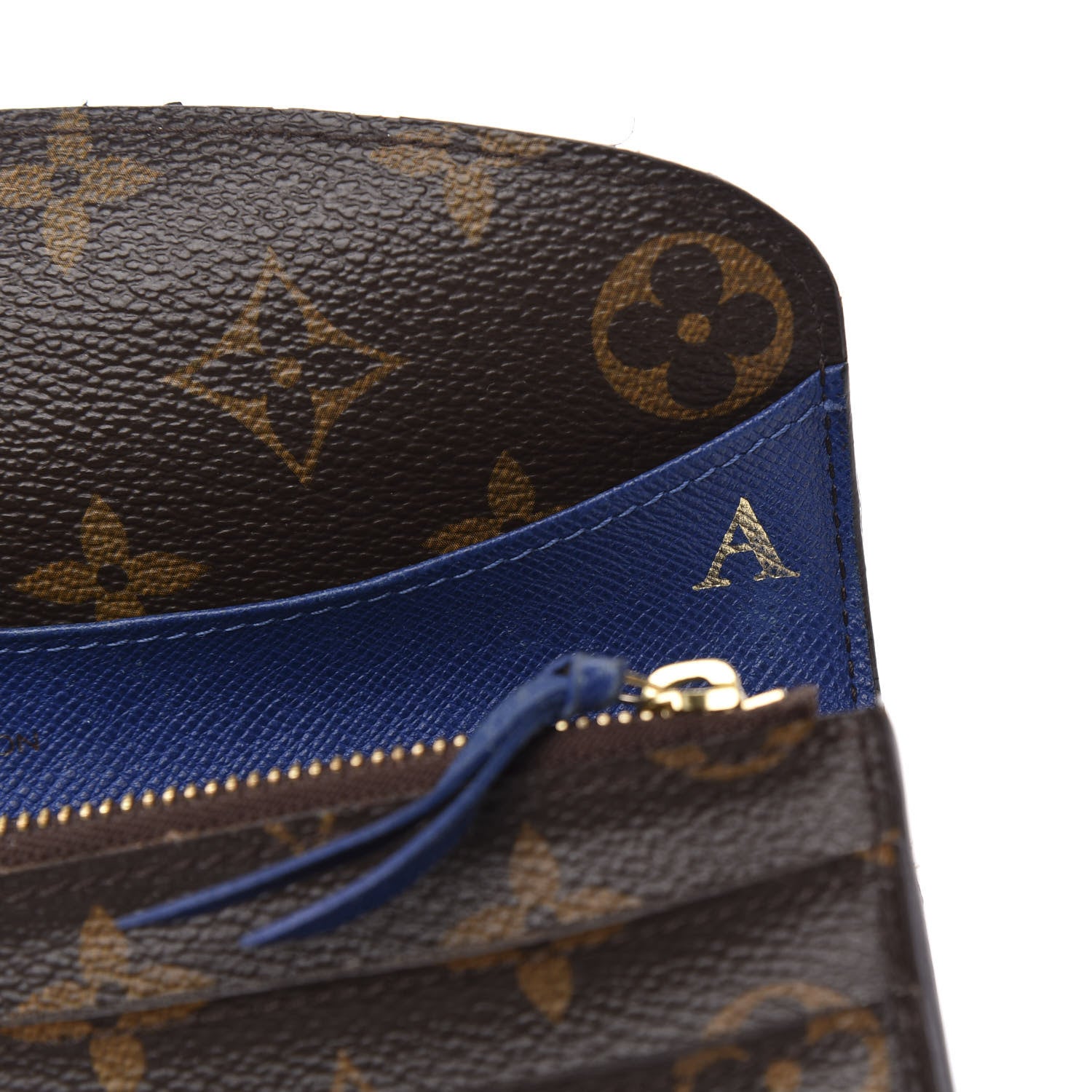 Louis Vuitton Monogram Emilie Wallet Blue 7 of 10