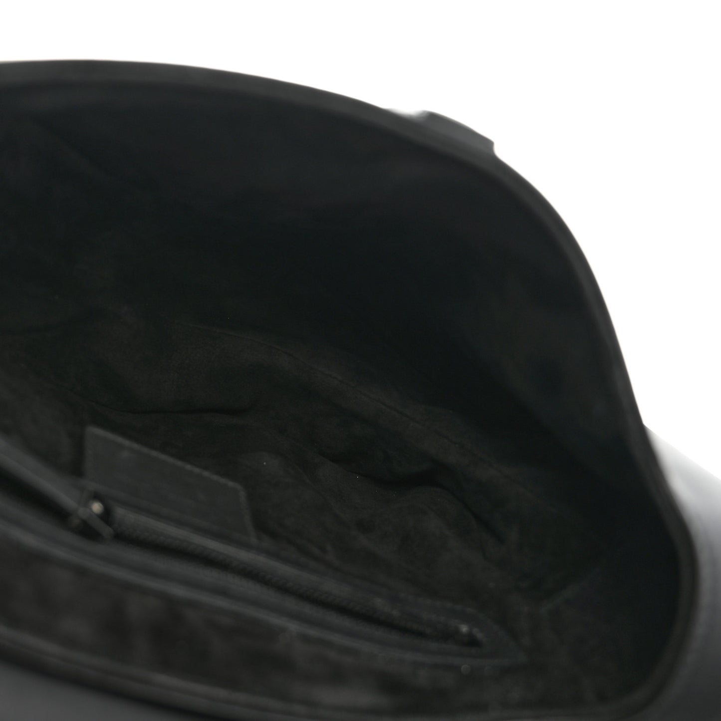 Ultra Matte Calfskin Saddle Bag Black