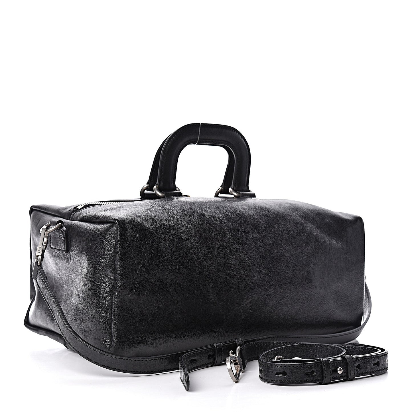 Fluffy Calfskin Morpheus Convertible Backpack Black