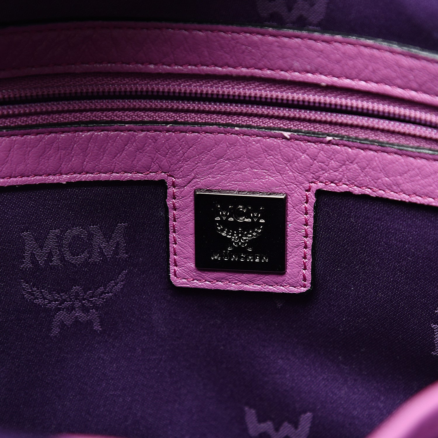 MCM Visetos Small Sprinkle Stud Stark Backpack Purple 5 of 9