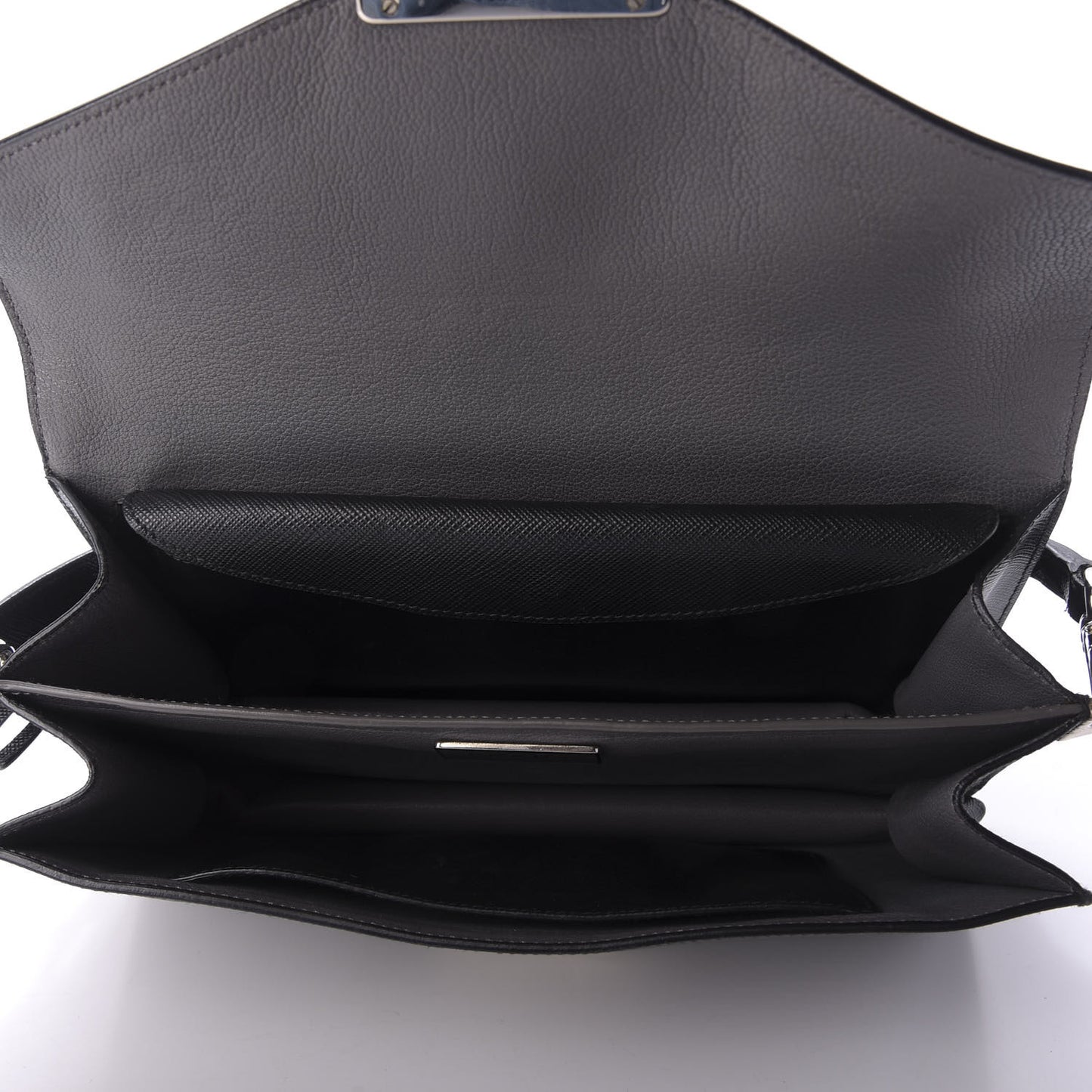 Saffiano Lux Sound Shoulder Bag Black