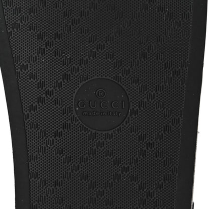 Gucci Rubber GG Monogram Perforated Womens Slide Sandals 39 Black 6 of 8