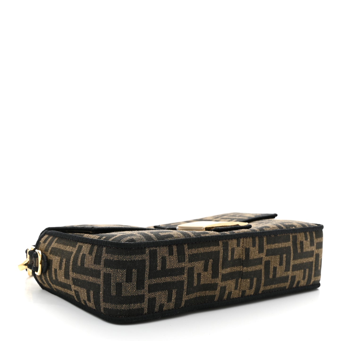 Fabric Jacquard FF 1974 Medium Baguette Tobacco Moro Black