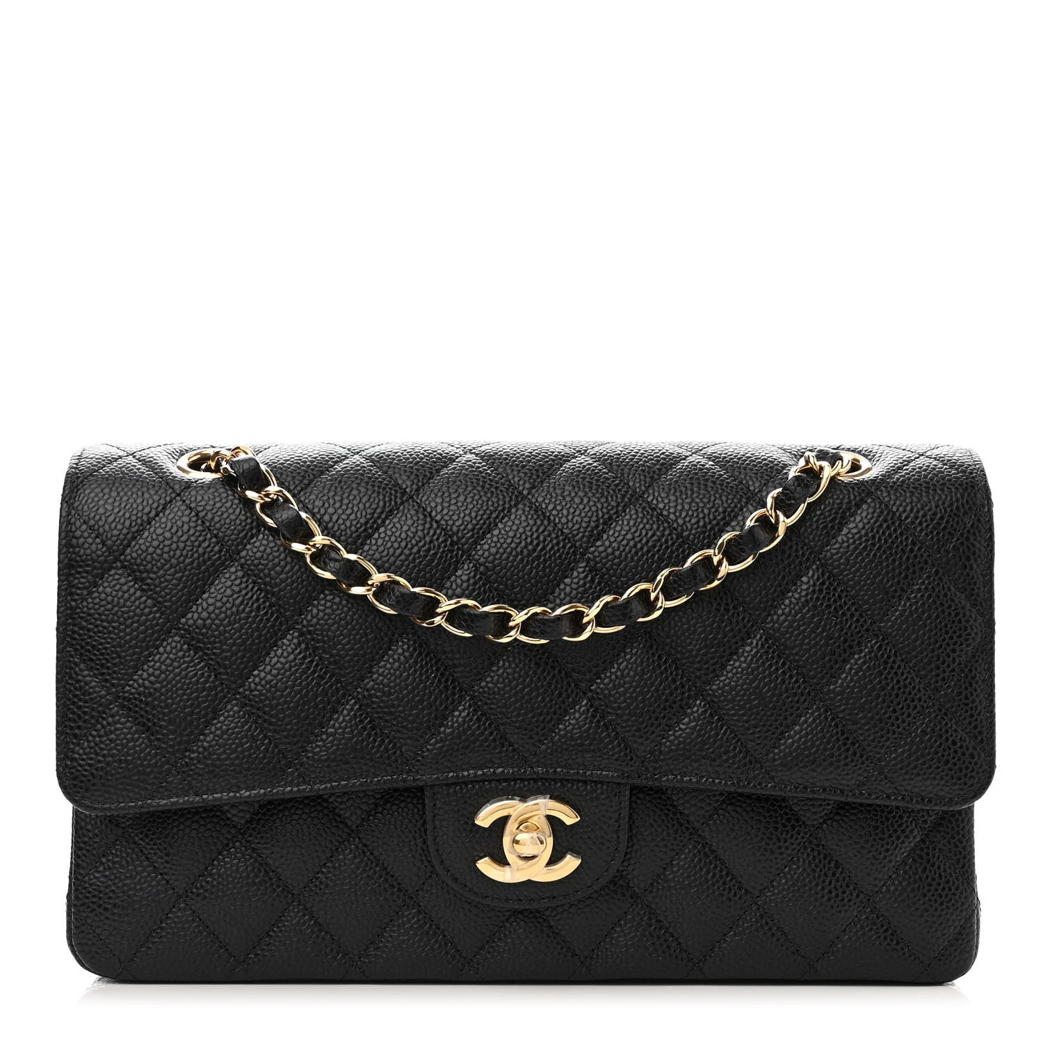 Chanel Caviar Quilted Medium Double Flap Black 1 of 11