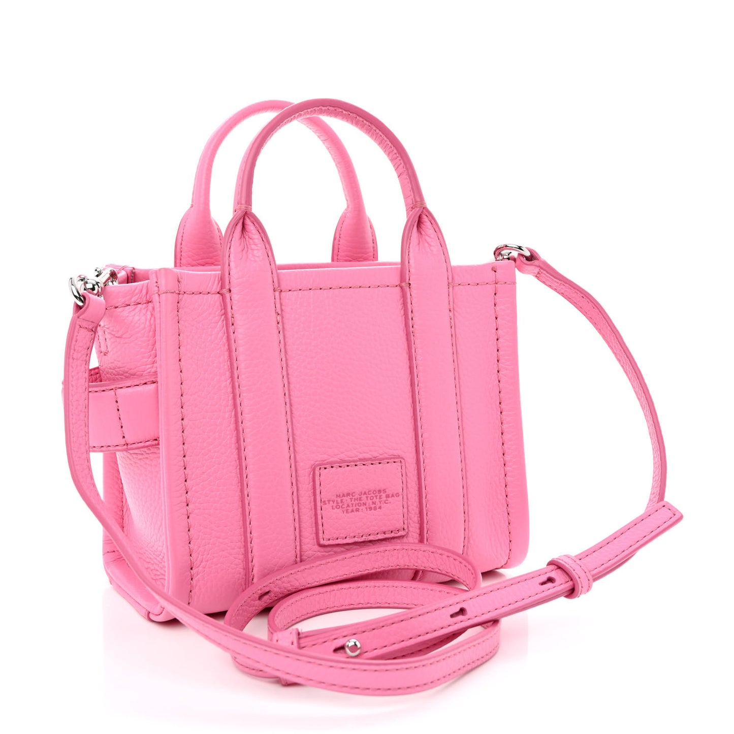 Grained Calfskin Micro The Tote Bag Pink