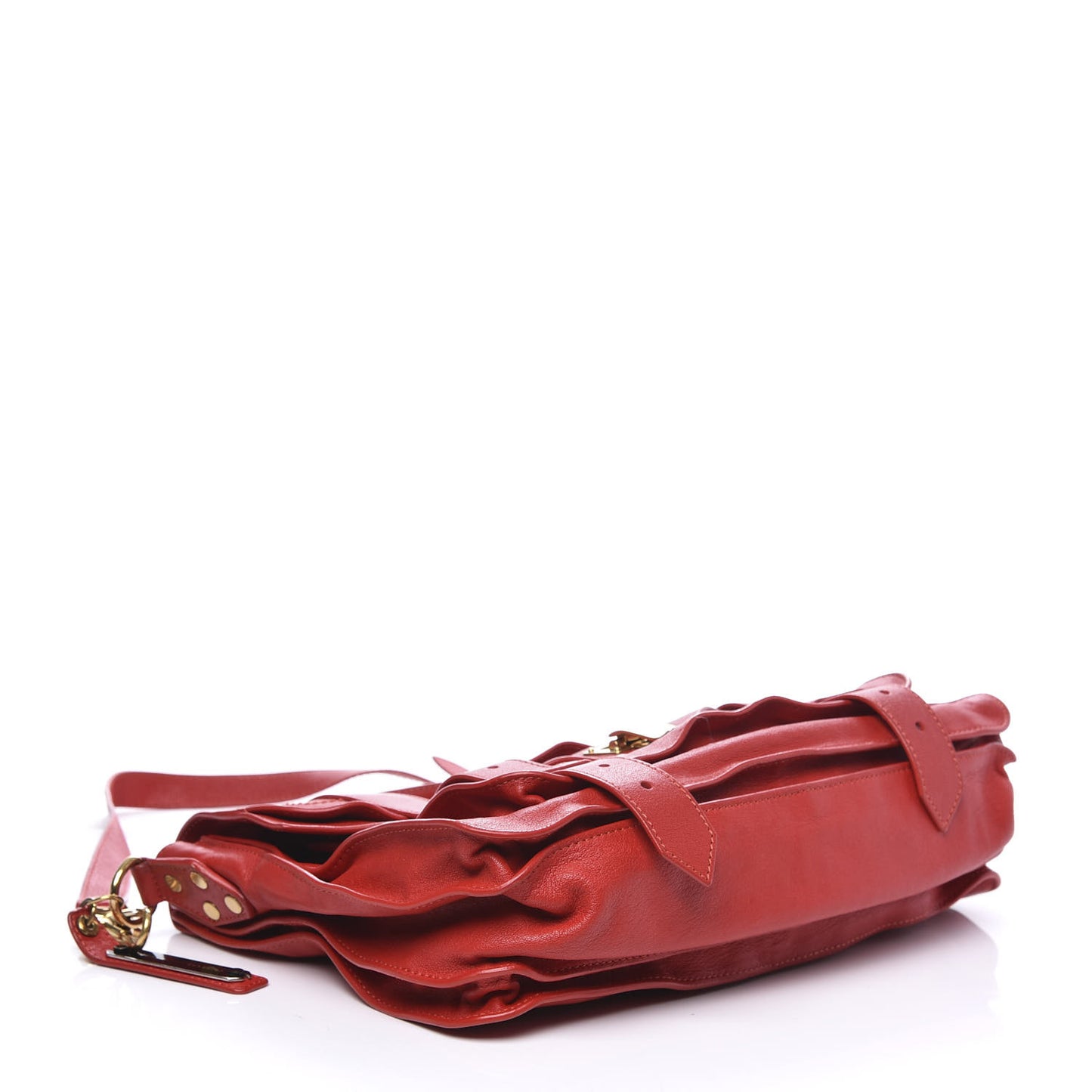 Lambskin Medium PS1 Satchel Red