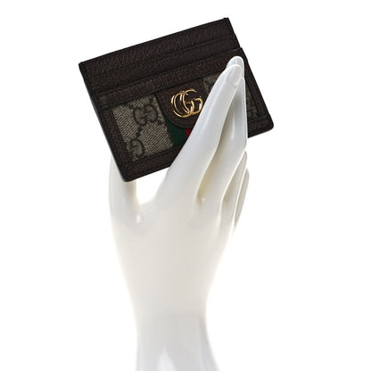 Gucci GG Supreme Monogram Ophidia Card Holder Brown 2 of 7