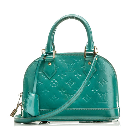 Louis Vuitton Vernis Alma BB Blue Lagon 1 of 8