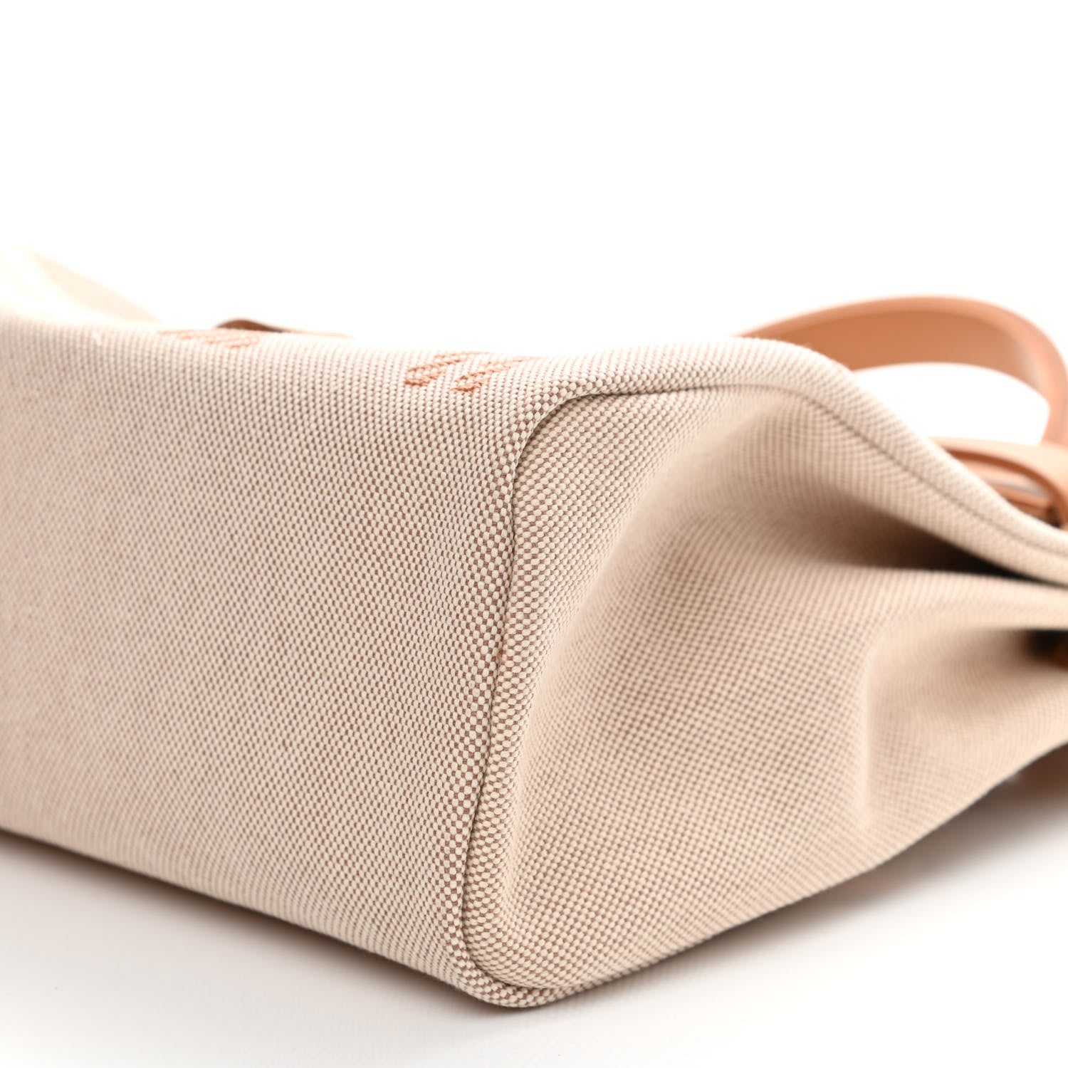 Hermes Vache Hunter Toile H Brides de Gala Herbag Zip Retourne 31 PM Natural 11 of 14