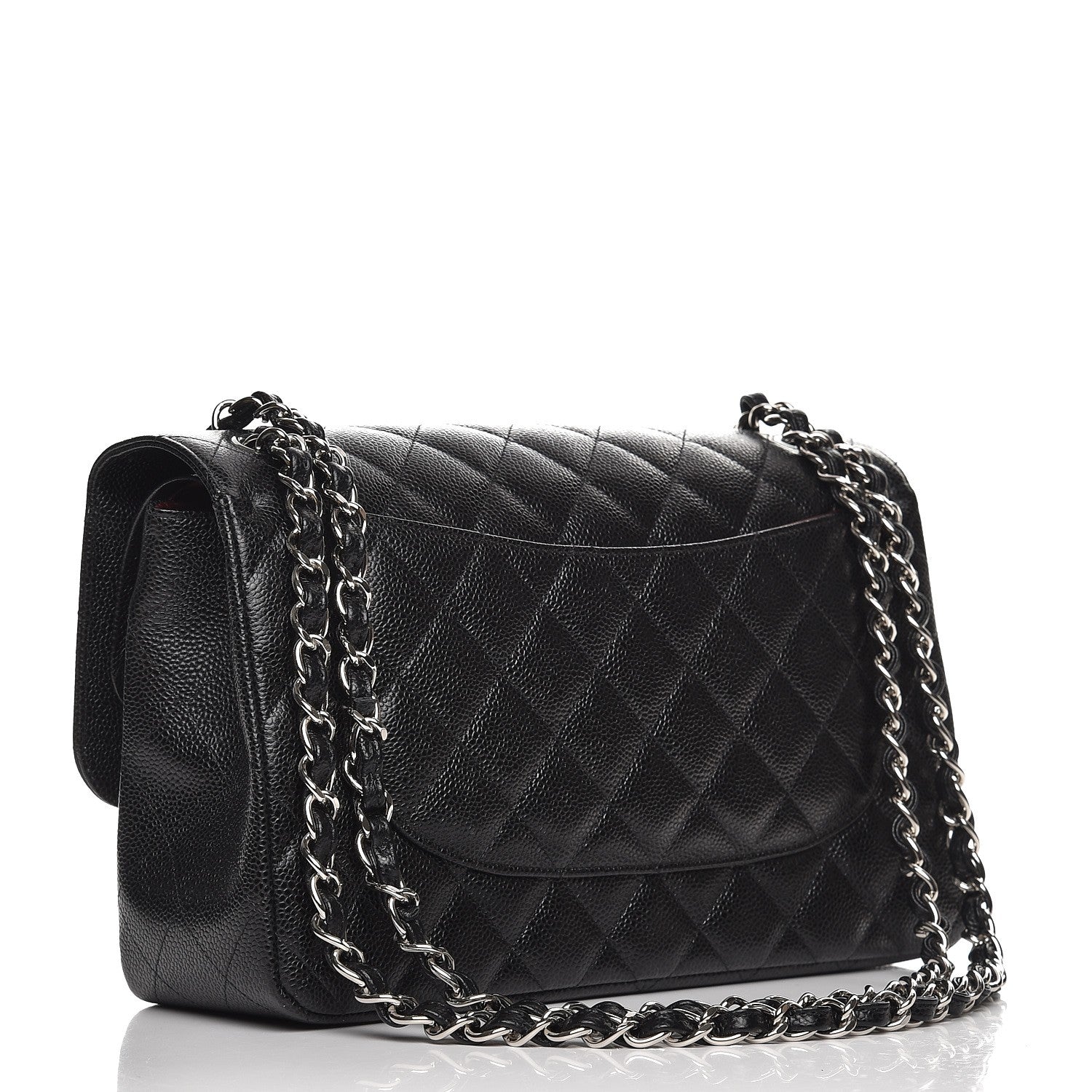 Chanel Caviar Quilted Jumbo Double Flap Black 4 of 9