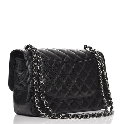 Chanel Caviar Quilted Jumbo Double Flap Black 4 of 9
